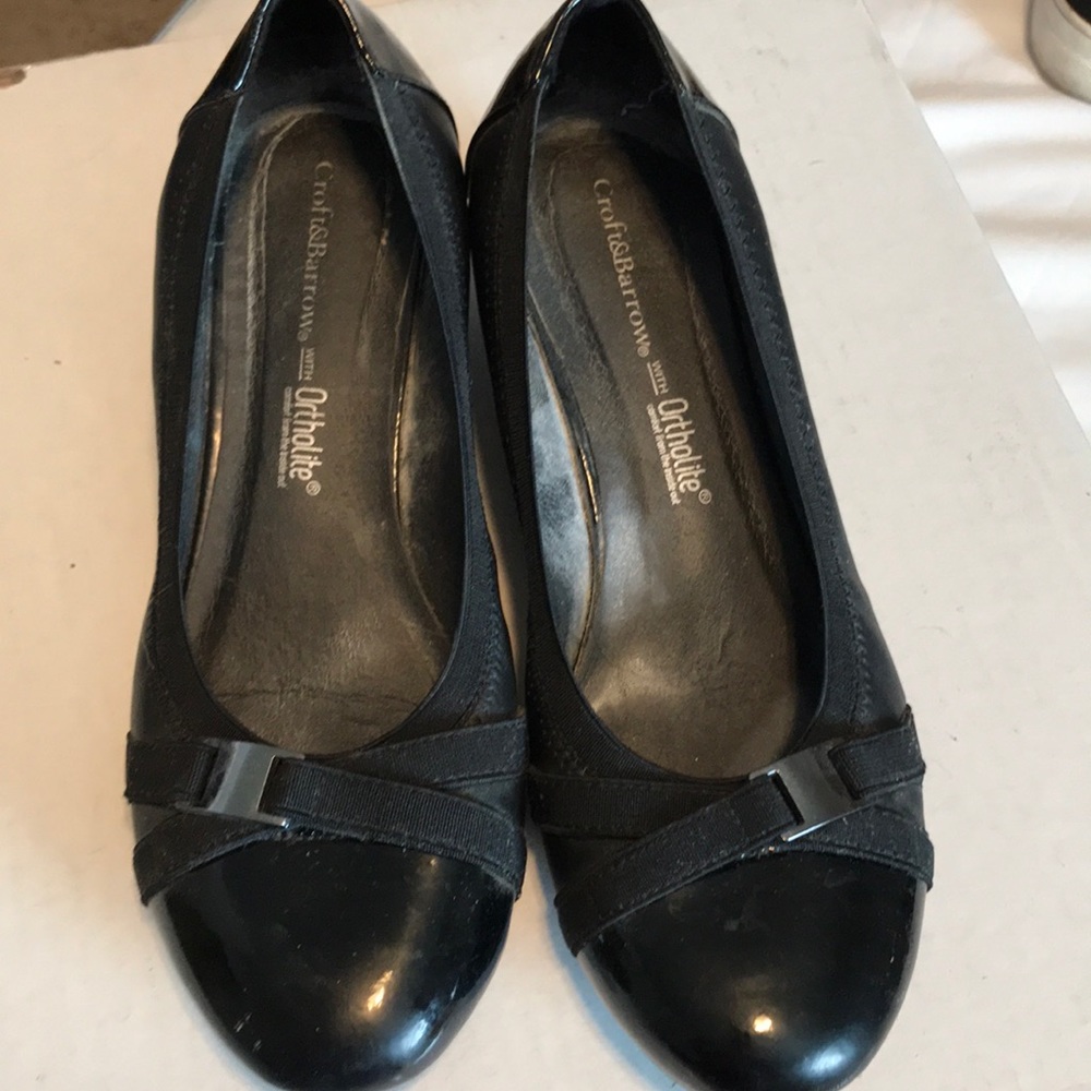 Patten wedge slip on